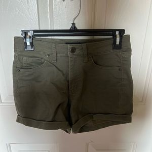 Aeropostale Army Green Jean Shorts